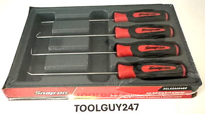 #ad #ad SNAP ON SGLASA604B R 4pc RED Soft Grip Heavy Duty Pick Set NEW USA FREE SHIP $139.95