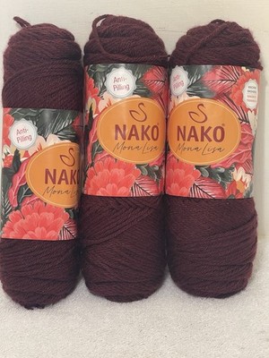 NAKO Mona Lisa 3 Skeins 100 grams each Color 98545 NEW