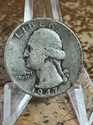 1947 WASHINGTON SILVER QUARTER 25 CENTS COIN # RJ220