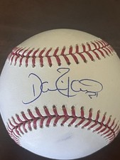 DAVE ROBERTS SIGNED AUTOGRAPH BASEBALL -LA DODGERS, REDSOX DAVE & ADAMS COA
