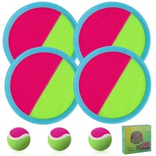 Pool Toys, Outdoor Games for Kids, Toss and Catch Ball Set, Medium, 4 Blue