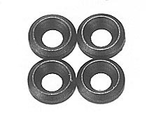 3/16" Rackmount Black Brass Washer Box of 200 