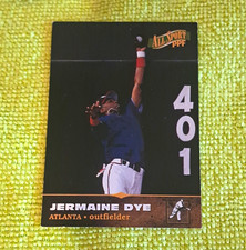 Score Board 1996 All Sport PPF Jermaine Dye Atlanta #401 Rookie Card. rookie card picture
