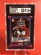 2020 Panini Score Artist's Proof Jalen Hurts 16/35 SGC 9.5/10 Auto RC POP 1! 🔥