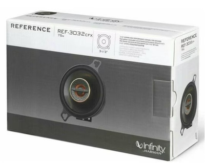 Infinity Reference REF-3032CFX 150W (50W RMS) 3.5''  2-Way Speakers Brand New