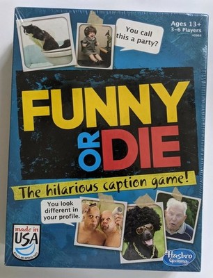 FUNNY OR DIE Hilarious Caption Game, Hasbro 2013, New, Sealed