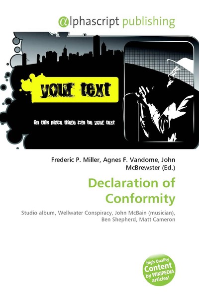 Declaration Of Conformity Frederic P. Miller (U. A.) Taschenbuch Englisch 2026-image
