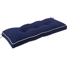 Favoyard Indoor/Outdoor Bench Cushion 48 x 16 Inch Waterproof Blue