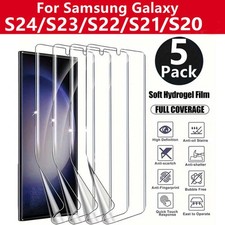 5-Pack Hydrogel Screen Protector Clear for Samsung Galaxy S26 S25 S24 S23 Ultra