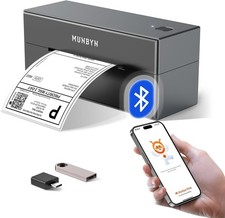 MUNBYN Shipping Label Printer Bluetooth, Postage Thermal Label Printer 4x6 for 