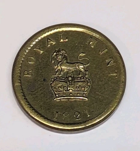 SOVEREIGN COIN WEIGHT ANTIQUE NUMISMATIC HALF GUINEA GOLD SCALES WEIGHT BRASS