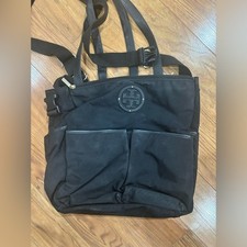 Tory Burch Marion Black Nylon Diaper Bag