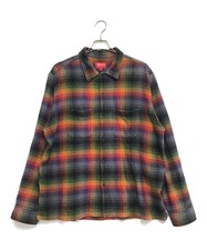 SUPREME Plaid Flannel Shirt Size: L Multicolor Men