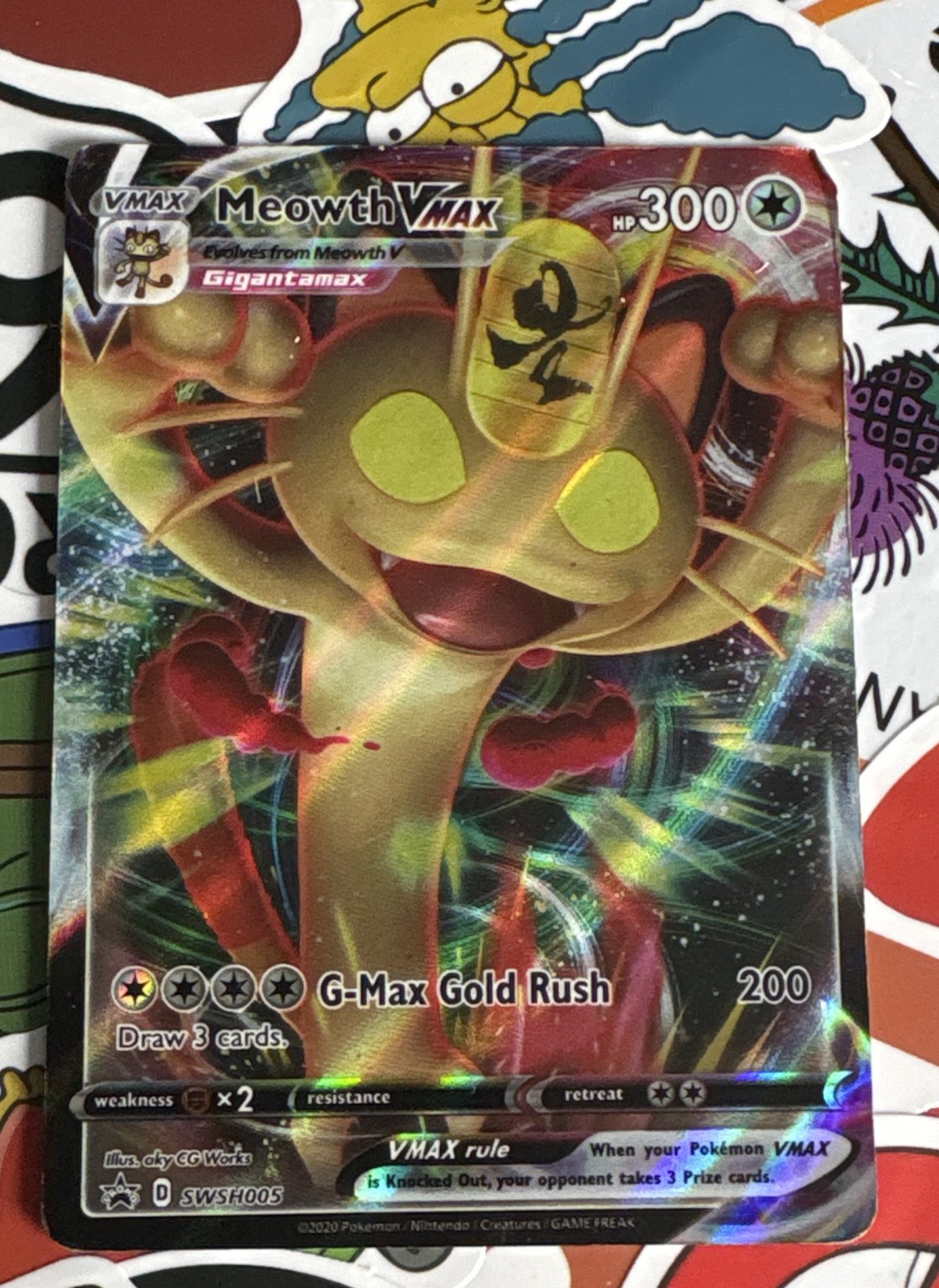 Meowth VMAX SWSH005 SWSH: Sword & Shield Promo Cards Holo