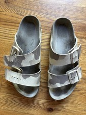 Birkenstock Milano Soft Footbed Desert Soil Gray Taupe Camo Sandal Ladies 8.5