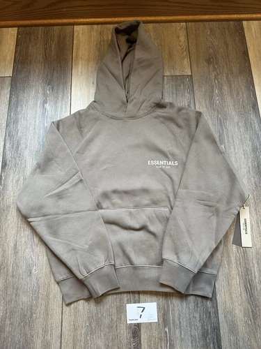 Felpa con cappuccio Fear Of God Essentials Desert Taupe taglia S