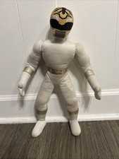 1994 VTG Mighty Morphin Power Rangers White Ranger Plush 17" Kid Dimension