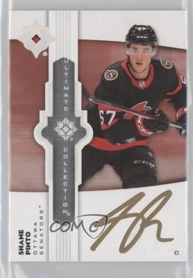 2022-23 Upper Deck Ultimate Collection Emblems Shane Pinto #UE-PI Auto 0nr3