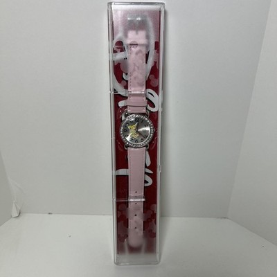 WALT DISNEY WORLD Tinkerbell Uhr mit rosa Lederarmband im Original Etui