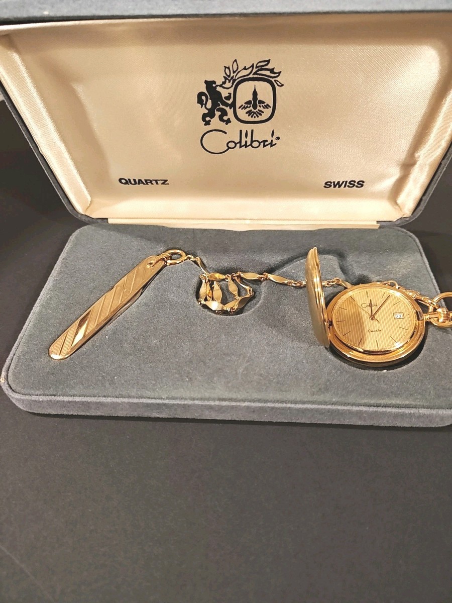 umidigi F1 Gold　中古 Colibri Gold Toned Vintage Pocket Watch With Knife - Watch Is