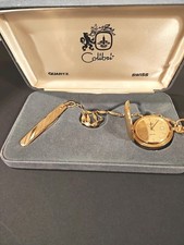 Colibri Gold Toned Vintage Pocket Watch With Knife - Watch Is Untested