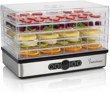 Chefnificent Food Dehydrator Machine with 5 Adjustable Trays, Rapid 4 Hour Dryin