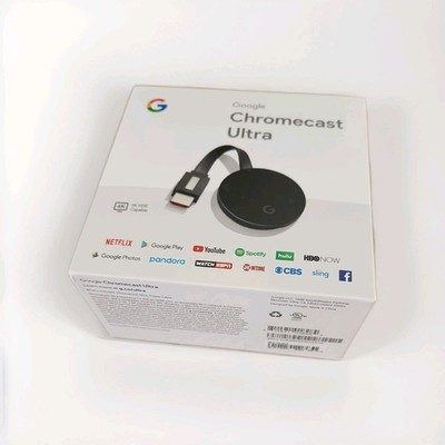 Google Chromecast Ultra 4K HD Media Streaming Device - Sealed