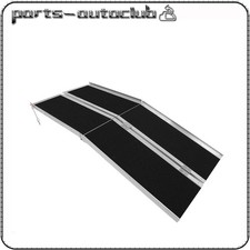8ft Folding Aluminum Wheelchair Ramp Portable Mobility Scooter Carrier