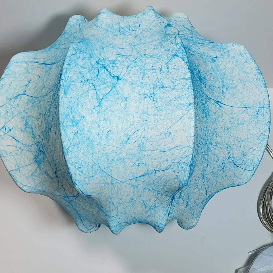 Silk Cloud Coastal Chandelier Beach Style White Pendant Light 15" - Image 2 of 4