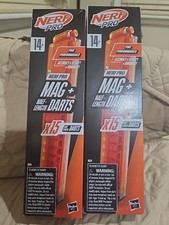 2 Packs Nerf Pro Mag  Half-Length Darts 30 Darts