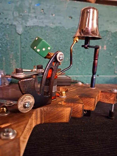 Coil Tattoo Machine Service Bell, Tattoo Collectible, Handmade, Tattooing - product listing photo