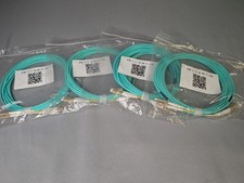LC-LC UPC Fiber Optic Patch Cable 5M Lot Of 4 Duplex MM DX OM3-150