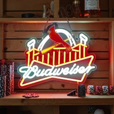 16''x14'' St. Louis Cardinals Stadium Beer LED Neon Sign With Dimmer USB Powered