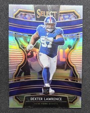 Dexter Lawrence 2019 Panini Select Concourse Silver Prizm Rookie #83 GIANTS RC