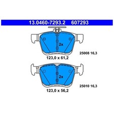 Satz Bremsbeläge Bremsklötze hinten für Seat Ateca KH7 Leon 5F1 SC 5F5 | 2412