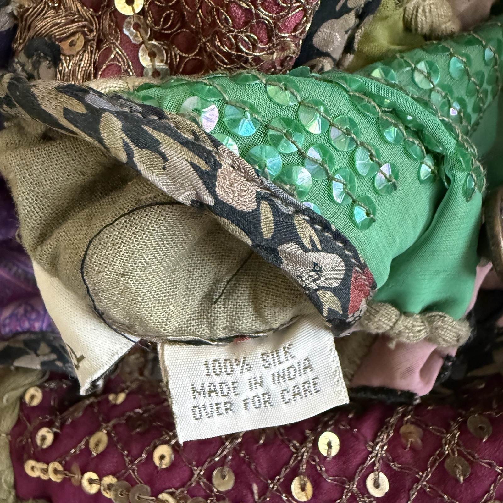 C:EED Reversible Silk Quilted Patchwork Jacket Wo… - image 6