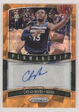 2019-20 Panini Prizm Penmanship Orange Ice Prizm Cam Reynolds #PM-CRN Auto 11ba