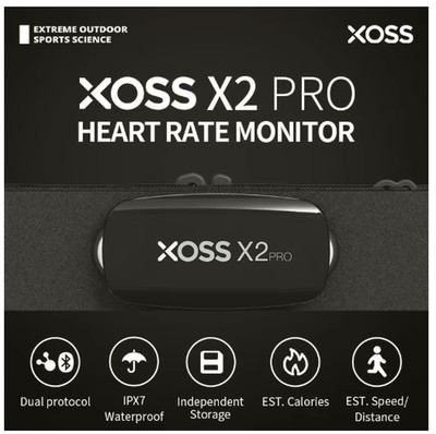 XOSS X2 Pro Heart Rate Sensor Independent Record Chest Strap HRM Monitor