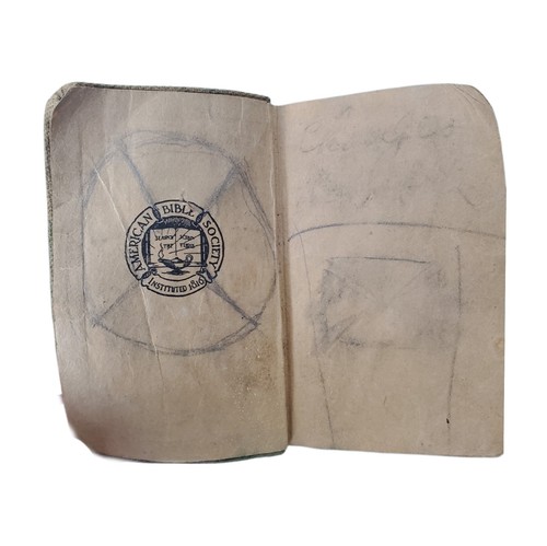 DE COLECCIÓN 1917 PRIMERA GUERRA MUNDIAL NUEVO Testamento Biblia BOLSILLO EJÉRCITO DE EE. UU. y EDICIÓN MARINA - Imagen 3 de 8