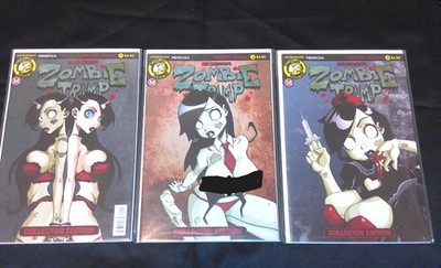 LOT OF 3 ZOMBIE TRAMP ORIGINS 1 2 3 SET COLLECTORS EDITIONS VARIANTS - VF/NM 9.0