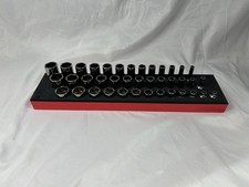 Mint Snap-on 239sfssfr 39 piece 3/8 drive 6 ptsae socket set in foam 1/4-1" red