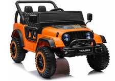 Voiture Électrique Enfant Jeep 24V 2x105W Pneus EVA Cuir LED USB Bluetooth