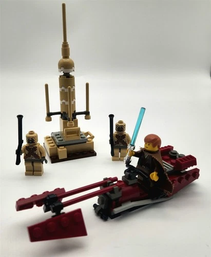 Vintage 2002 LEGO STAR WARS Tusken Raider Encounter Set 7113 -Complete w/book #1