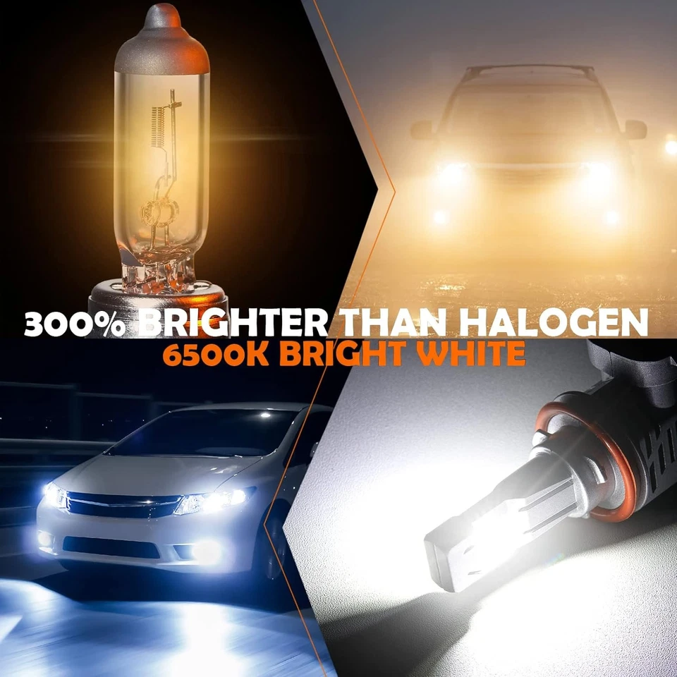 Kit combo de faróis de LED alto baixo feixe lâmpadas de neblina para Toyota RAV4 2006-2012 - Imagem 3 de 4