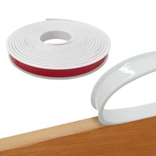 16.4ft Self Adhesive Flexible U Channel Edge Protecter,Furniture 1, White