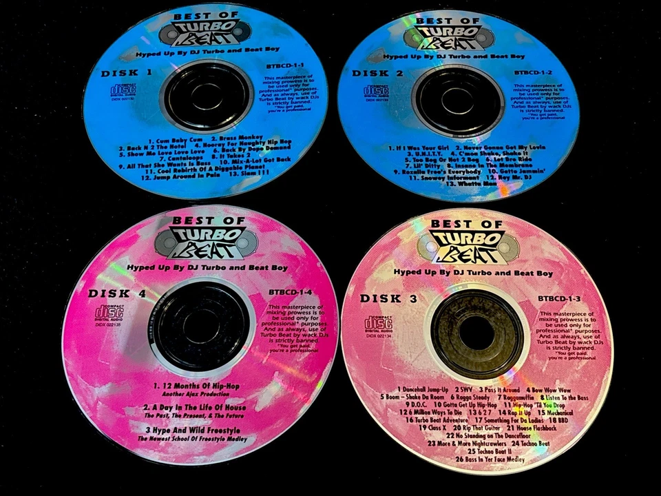 Best Of Turbo Beat-2nd Anniversary-Various Artists 4 CDs-Rap HipHop Dance House - Image 4 of 4