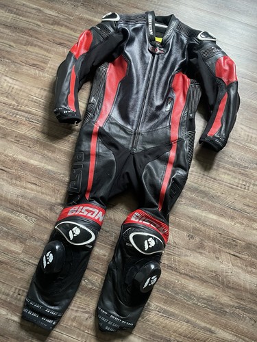 Bison Thor .2 Motorcycle Racing Suit Kangaroo Leather Moto Gp