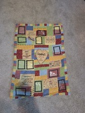 Quilt Grandma  s Photo Wall Hanging Appliqu  Embroidered Family Patch Work