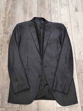 40L Men's Kenneth Cole Techni-Cole Blazer Patterned Gray Flex Fit Sport Coat