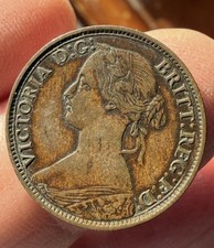 1862 Bronze Farthing Great Britain Coin UK